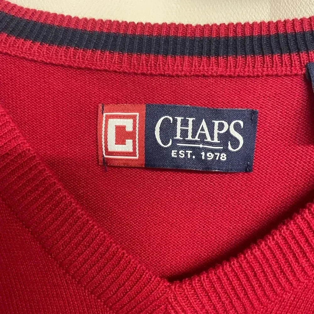 Chaps men’s red vest size XL